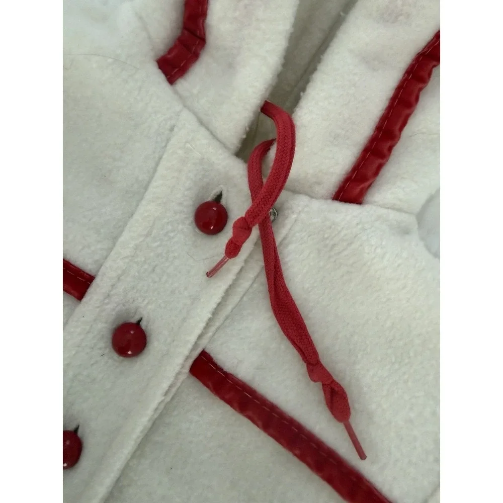 VTG‎ 1950s Cute Togs Girls Hooded Coat 2T Red Floral Quilted Lined